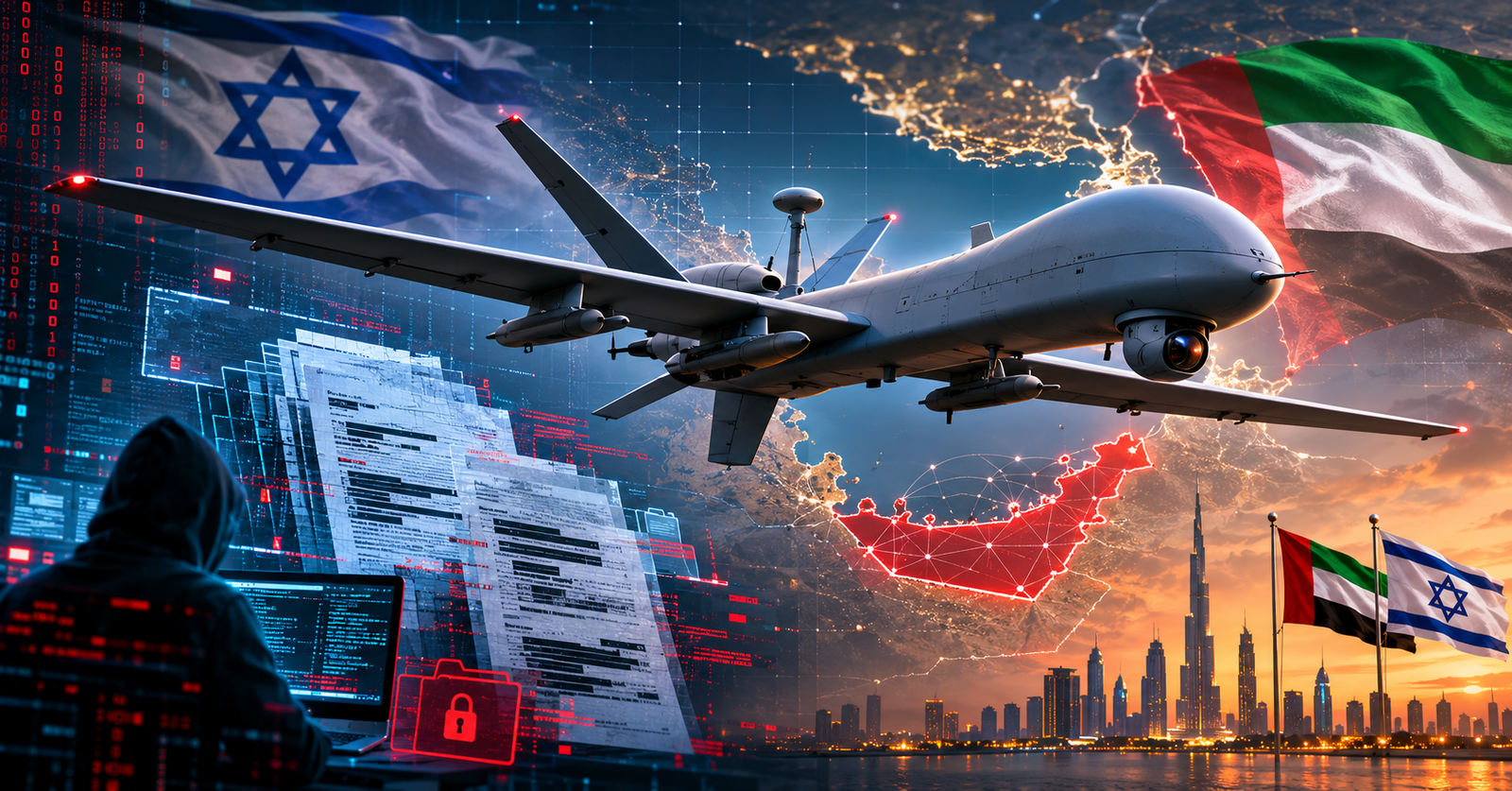 Ilustrasi dokumen bocor terkait rencana pembelian drone militer Israel oleh Uni Emirat Arab.