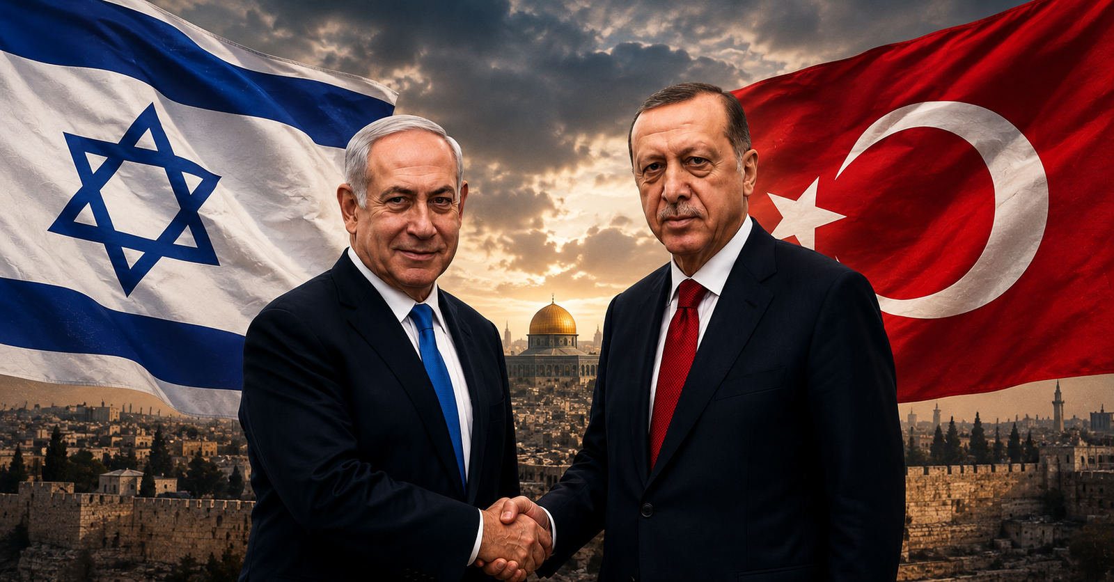 Ilustrasi Erdoğan dan Netanyahu terkait hubungan Turki-Israel dan isu Palestina