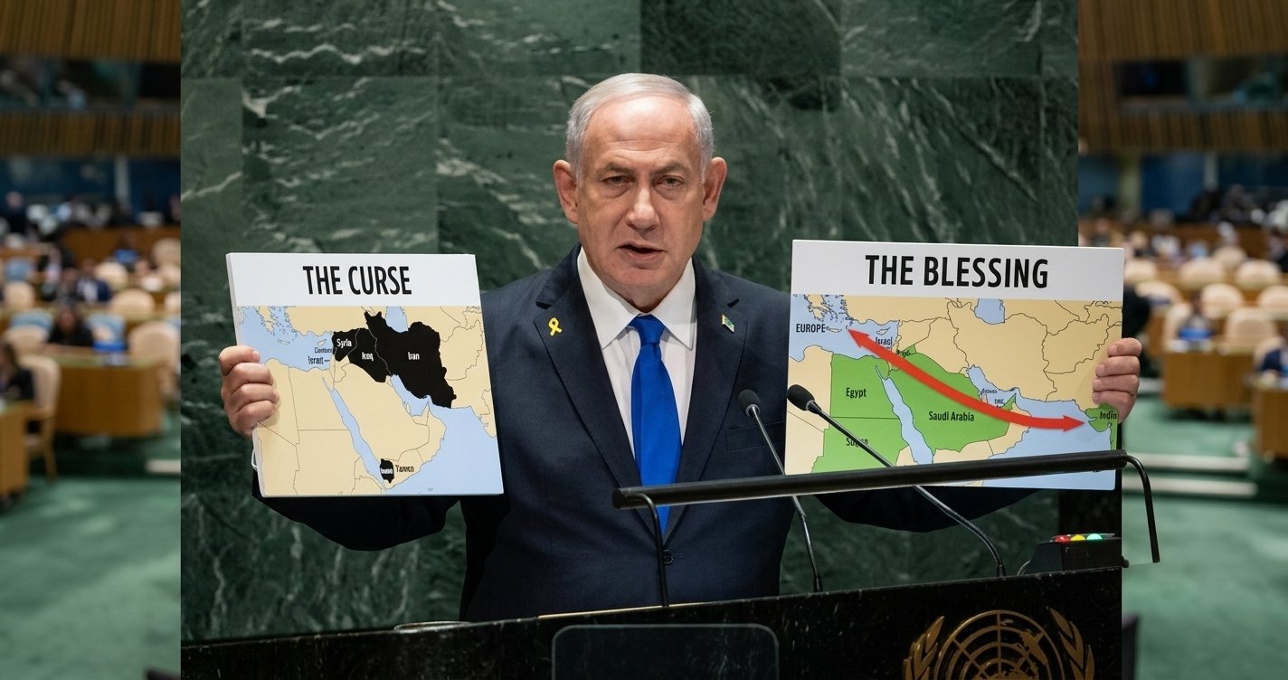 Perdana Menteri Israel Benjamin Netanyahu memberikan keterangan saat rapat pemerintah.