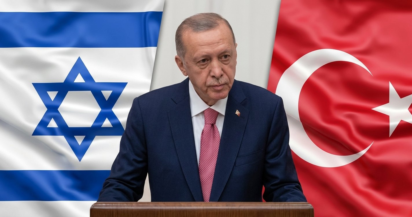 Ilustrasi kontradiksi kebijakan politik dan ekonomi Recep Tayyip Erdogan terhadap Israel dan Palestina.