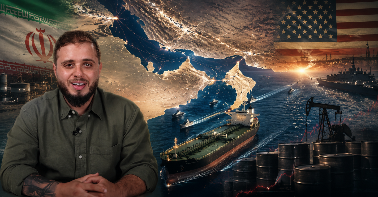 Kapal tanker minyak melintas di Selat Hormuz di tengah ancaman penutupan oleh Iran akibat sanksi AS.