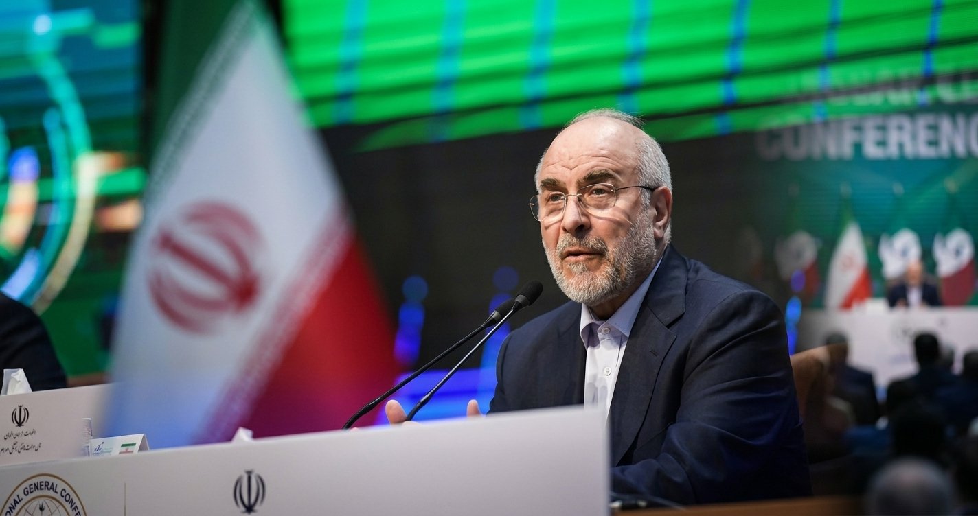 Ketua Parlemen Iran Mohammad Bagher Ghalibaf menyampaikan pernyataan terkait perang ekonomi total.