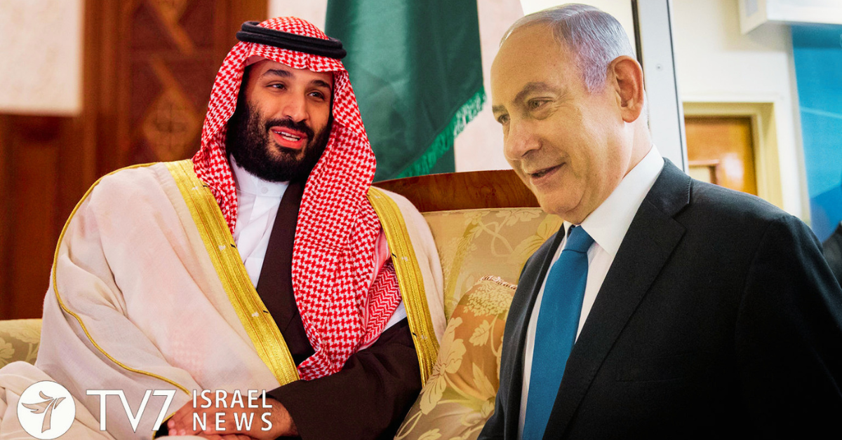 Putra Mahkota Arab Saudi Mohammed bin Salman dan Perdana Menteri Israel Benjamin Netanyahu.