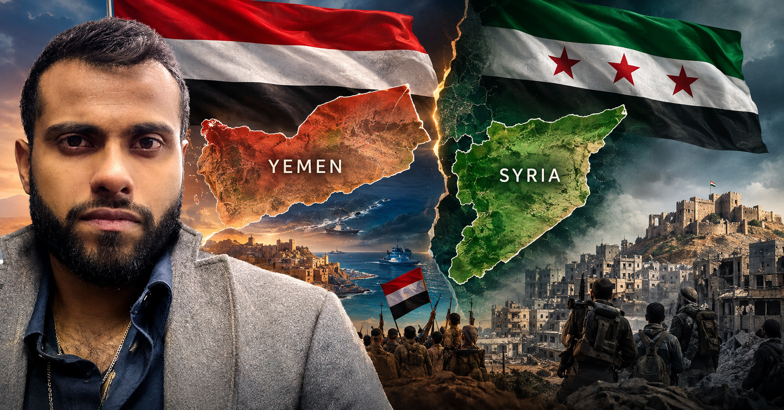 Analisis perbandingan geopolitik antara revolusi Ansarallah di Yaman dan konflik di Suriah.