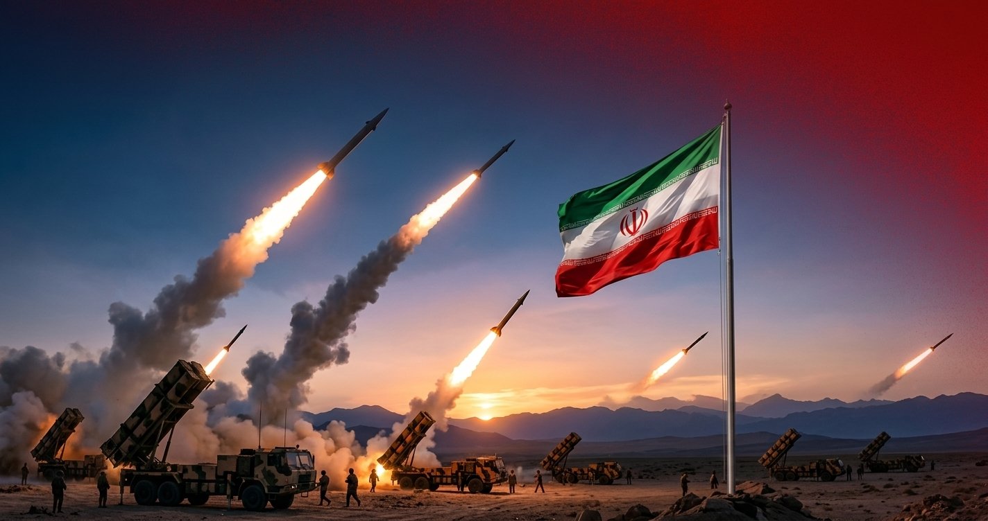 Rudal dan personel militer Iran siap siaga memberikan peringatan keras kepada pasukan Amerika Serikat.