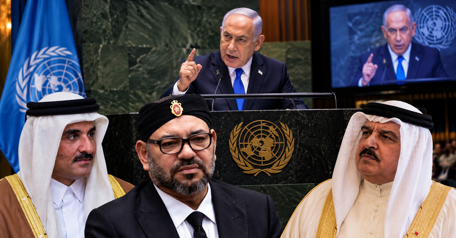 Ilustrasi sidang umum PBB dan dinamika posisi negara-negara Arab terhadap pidato Netanyahu.