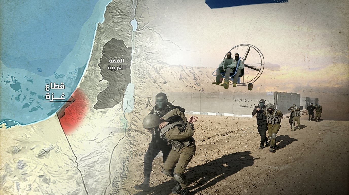 Ilustrasi peta dan operasi perlawanan Badai Al-Aqsa di Gaza.