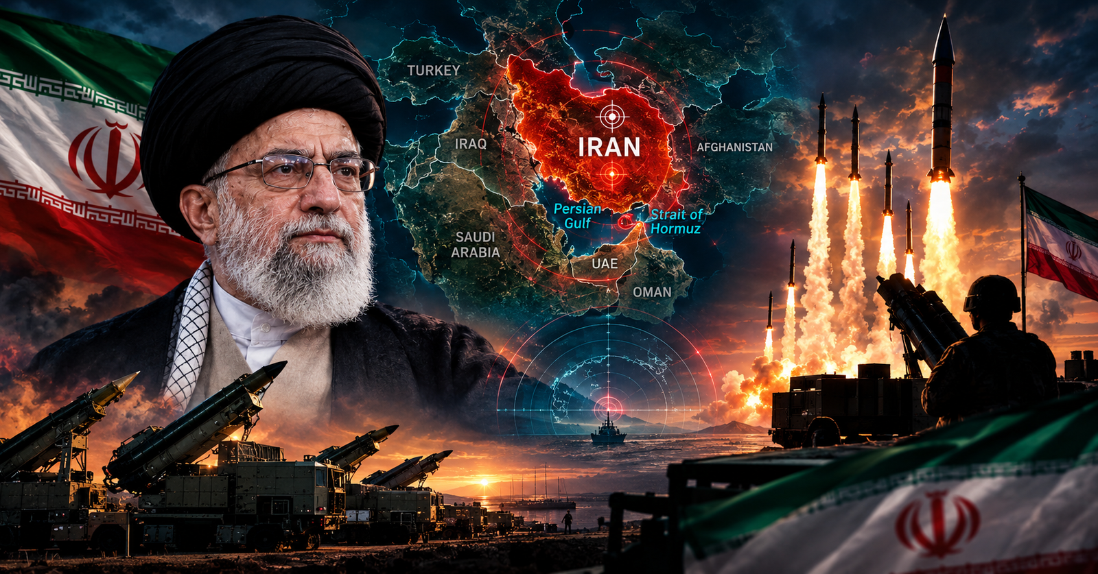 Ilustrasi analisis geopolitik eskalasi konflik Iran dan poros perlawanan di Timur Tengah.
